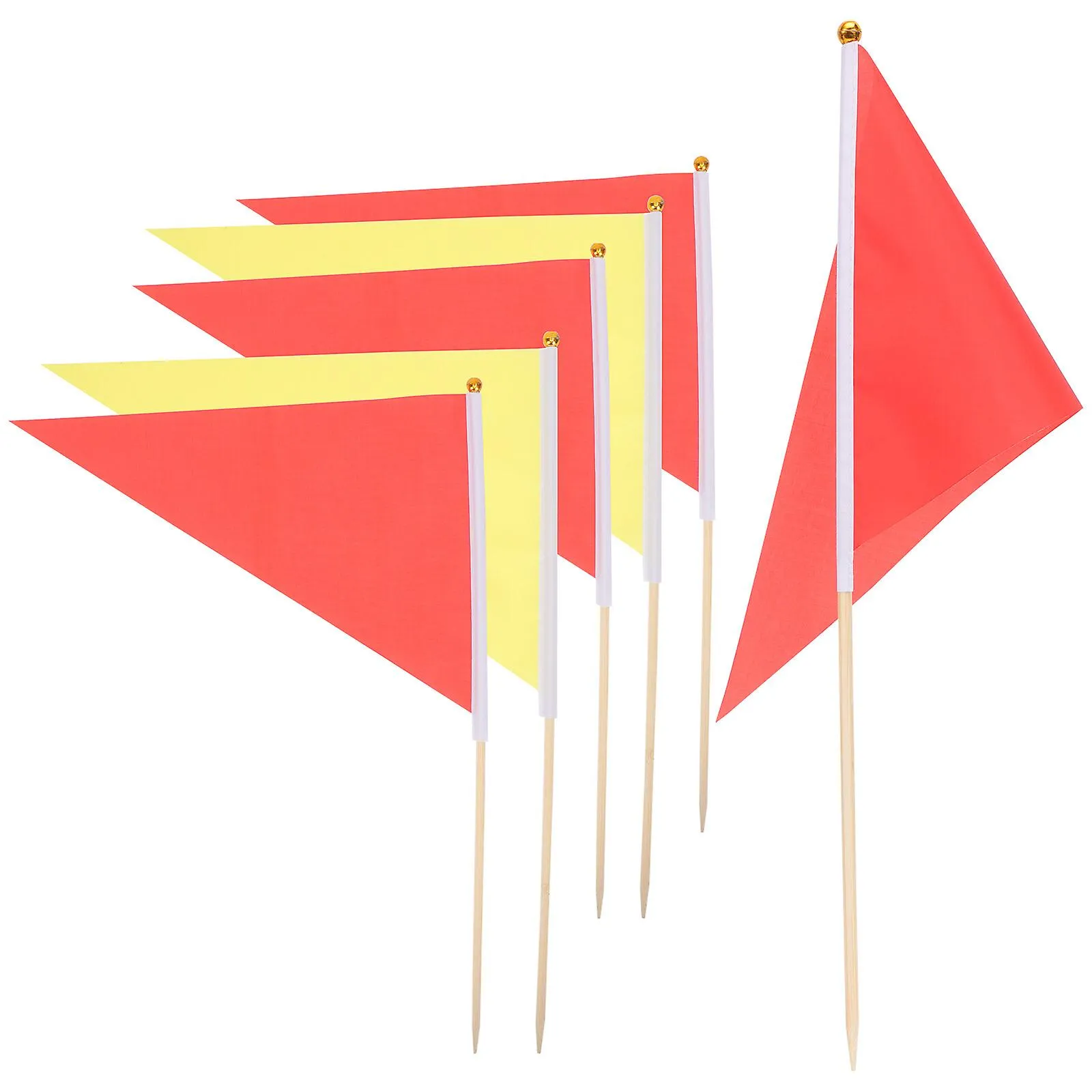 10pcs Marking Flags Lawn Marker Flags Triangle Flags Survey Flags Boundary Flags