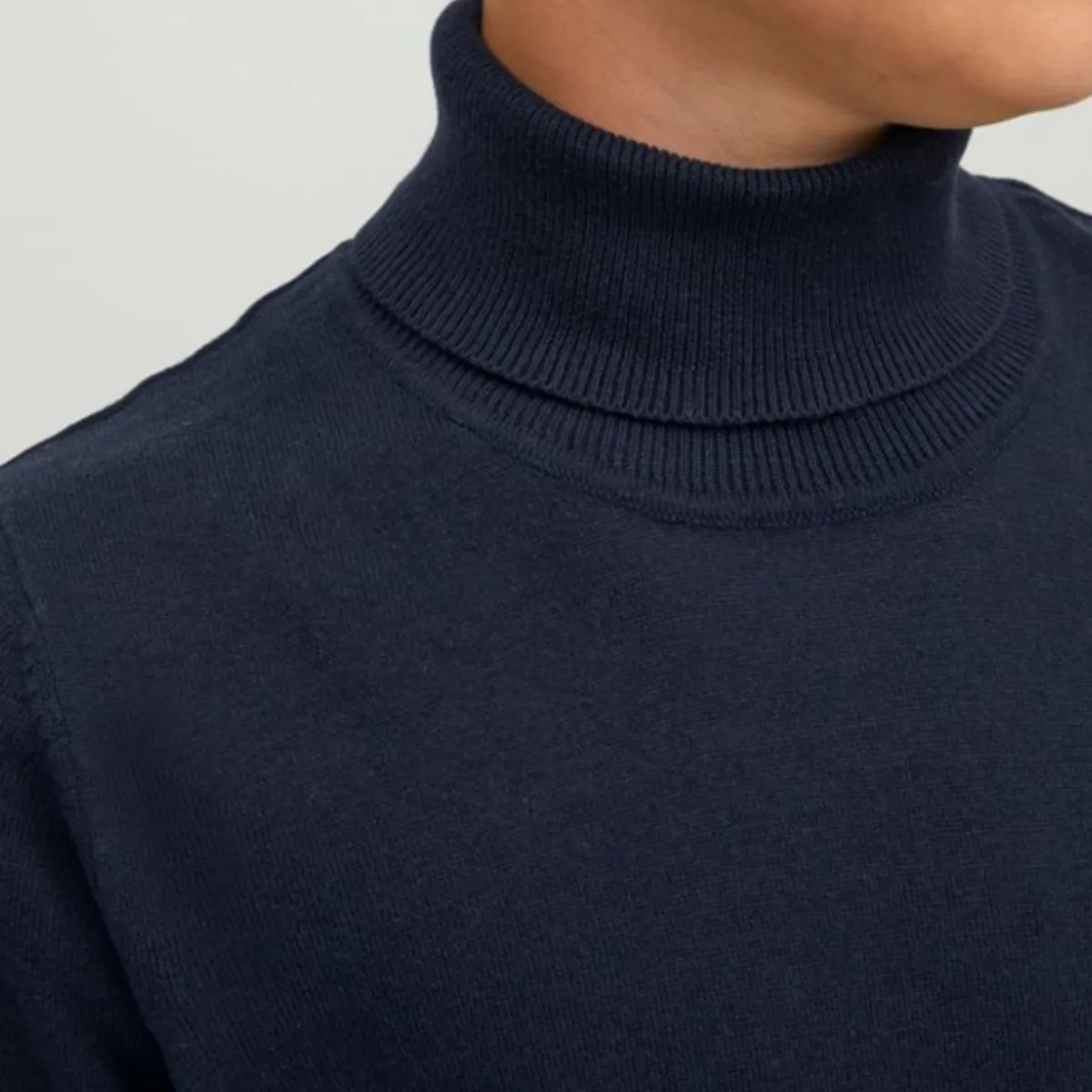12219658 JORROGAN KNIT ROLL NECK JNR NAVY BLAZER