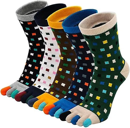 5 pares de calcetines de 5 dedos para hombre calcetines de punta dividida, deportes para hombre toe so