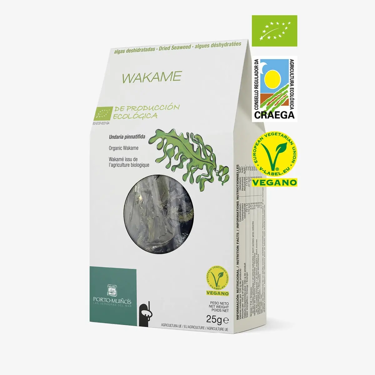 Alga wakame deshidratada ecológica