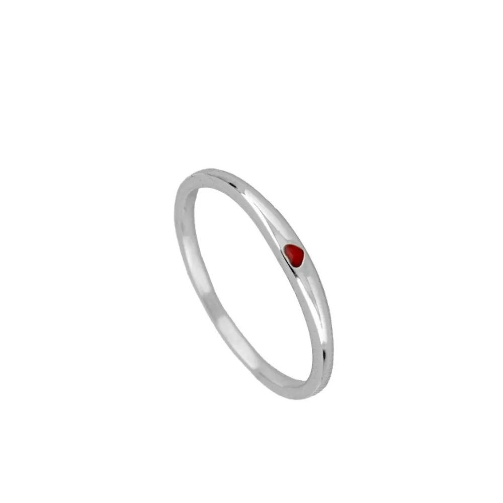 Anillo Mini Heart Rojo