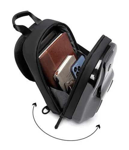 ARCTIC HUNTER XB00551 Bolso bandolera con soporte para tableta, 3.5 L, negro