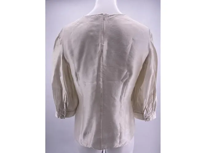 Autre Marque Camiseta DEITAS.fr 36 Seda Crudo 