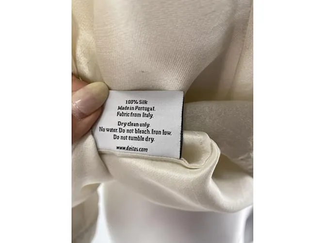 Autre Marque Camiseta DEITAS.fr 36 Seda Crudo 