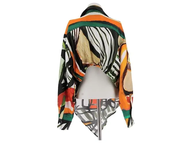 Autre Marque CHRISTOPHER ESBER Tops T.UK 10 Seda Multicolor 