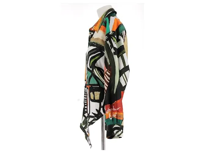 Autre Marque CHRISTOPHER ESBER Tops T.UK 10 Seda Multicolor 