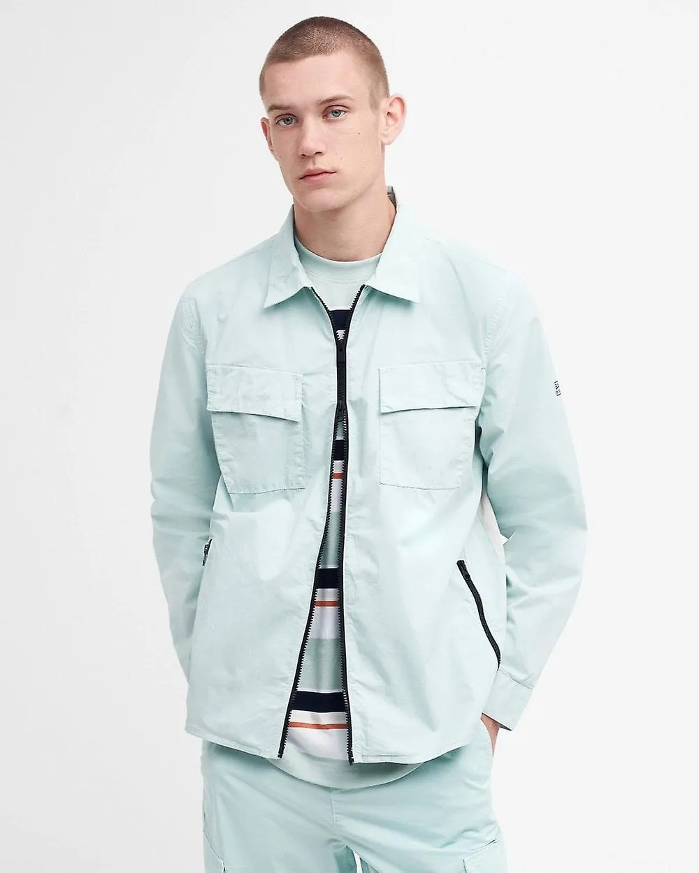 Barbour International Barbour International Parson Mens Zipped Overshirt