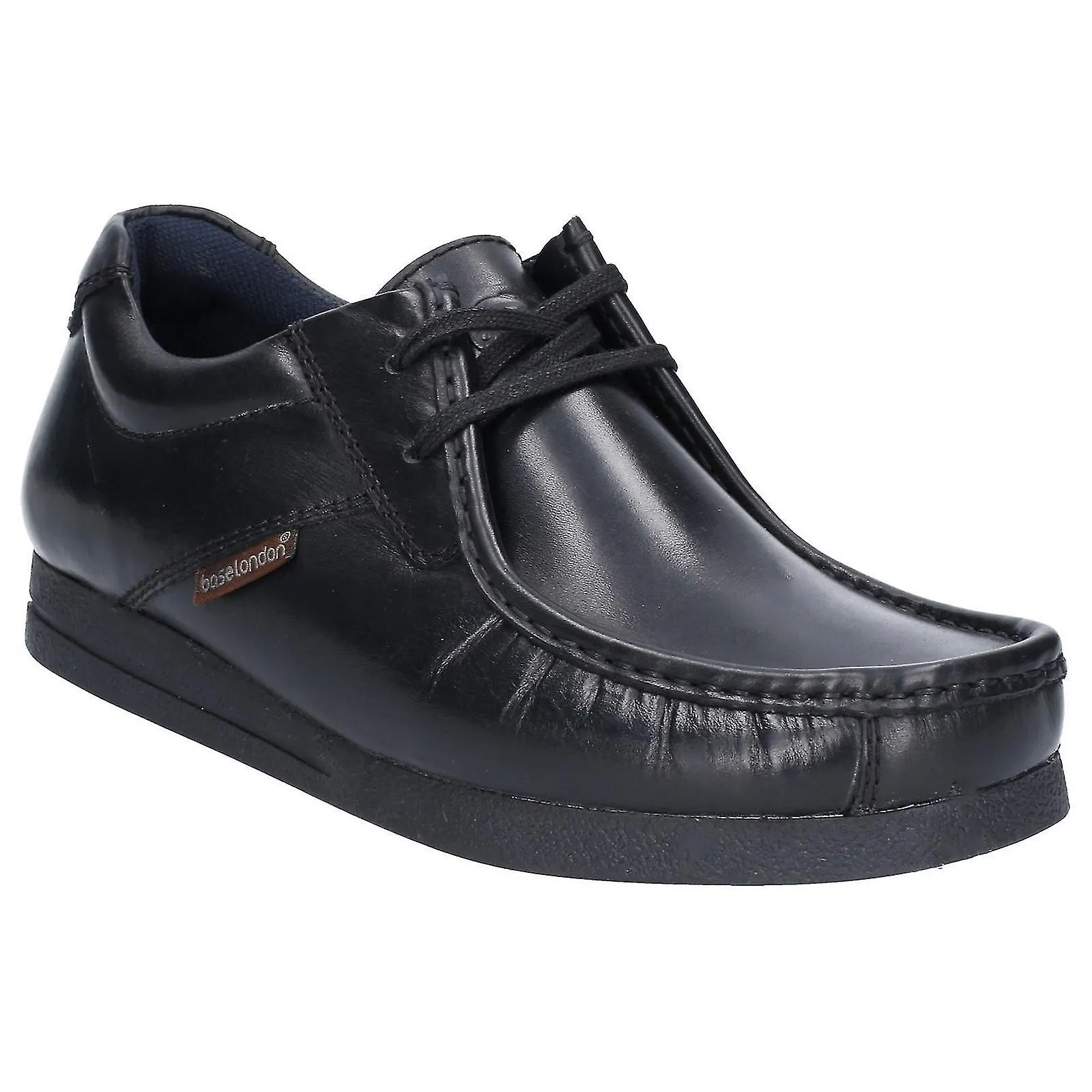 Base London Mens Leather Event Waxy Lace Up Shoe