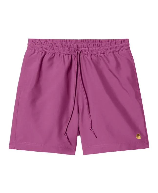 BAñADOR CARHARTT WIP CHASE SWIM TRUNKS MAGENTAGOLD