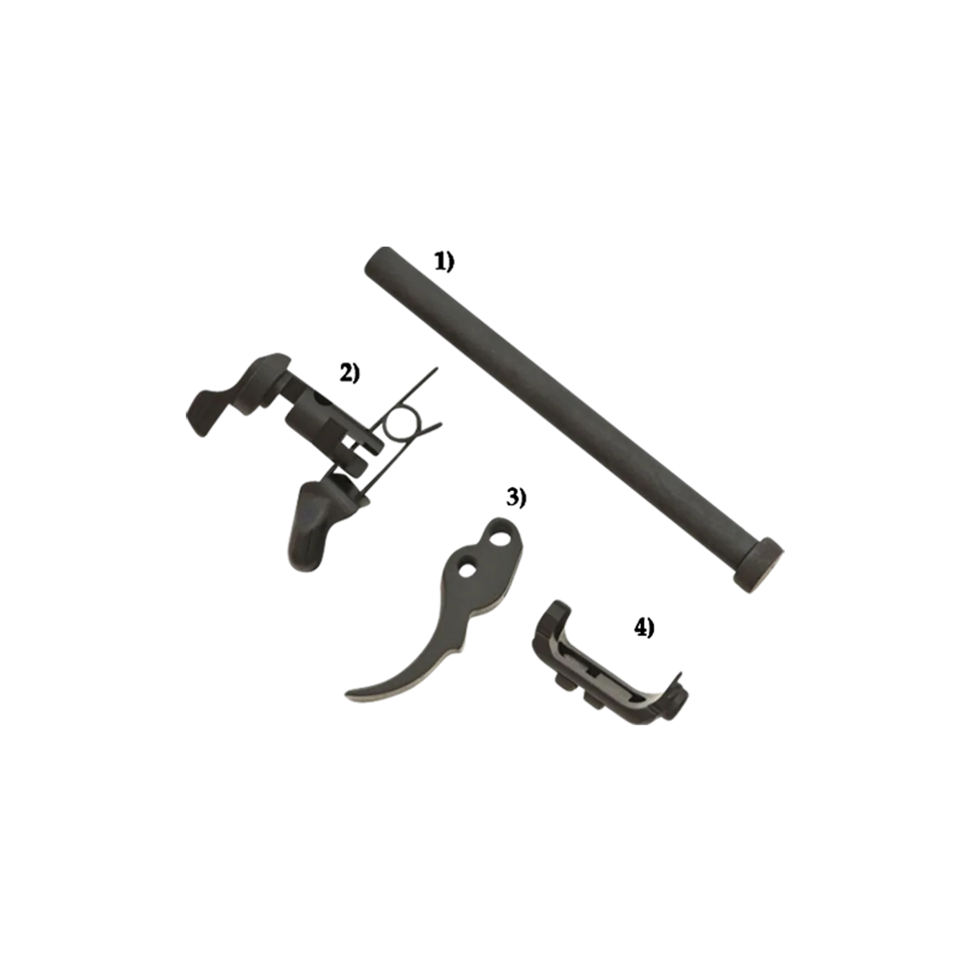 Beretta Factory 92/96/98 Steel Parts: Trigger, Safety Levers, Recoil Rod, Meg. Release