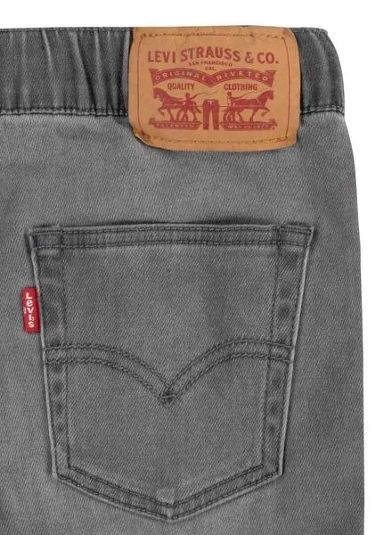 Bermuda Levis Skinny Dobby Gris Para Niño