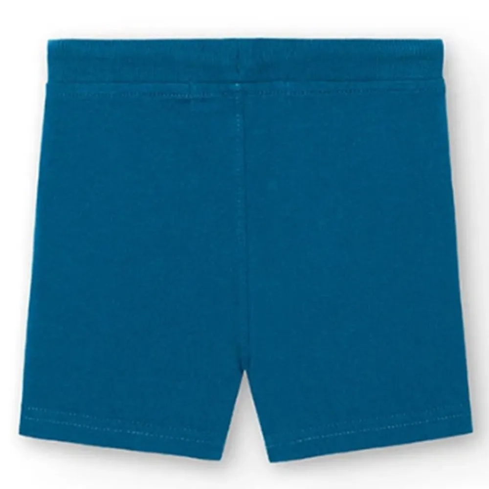 Bermudas felpa flamé de bebé niño Boboli 398033 INDIGO CORDONETS