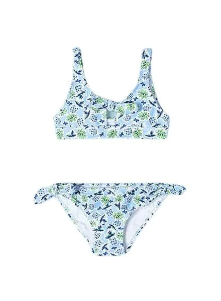 Bikini Mayoral Estampado Azul Para Niña