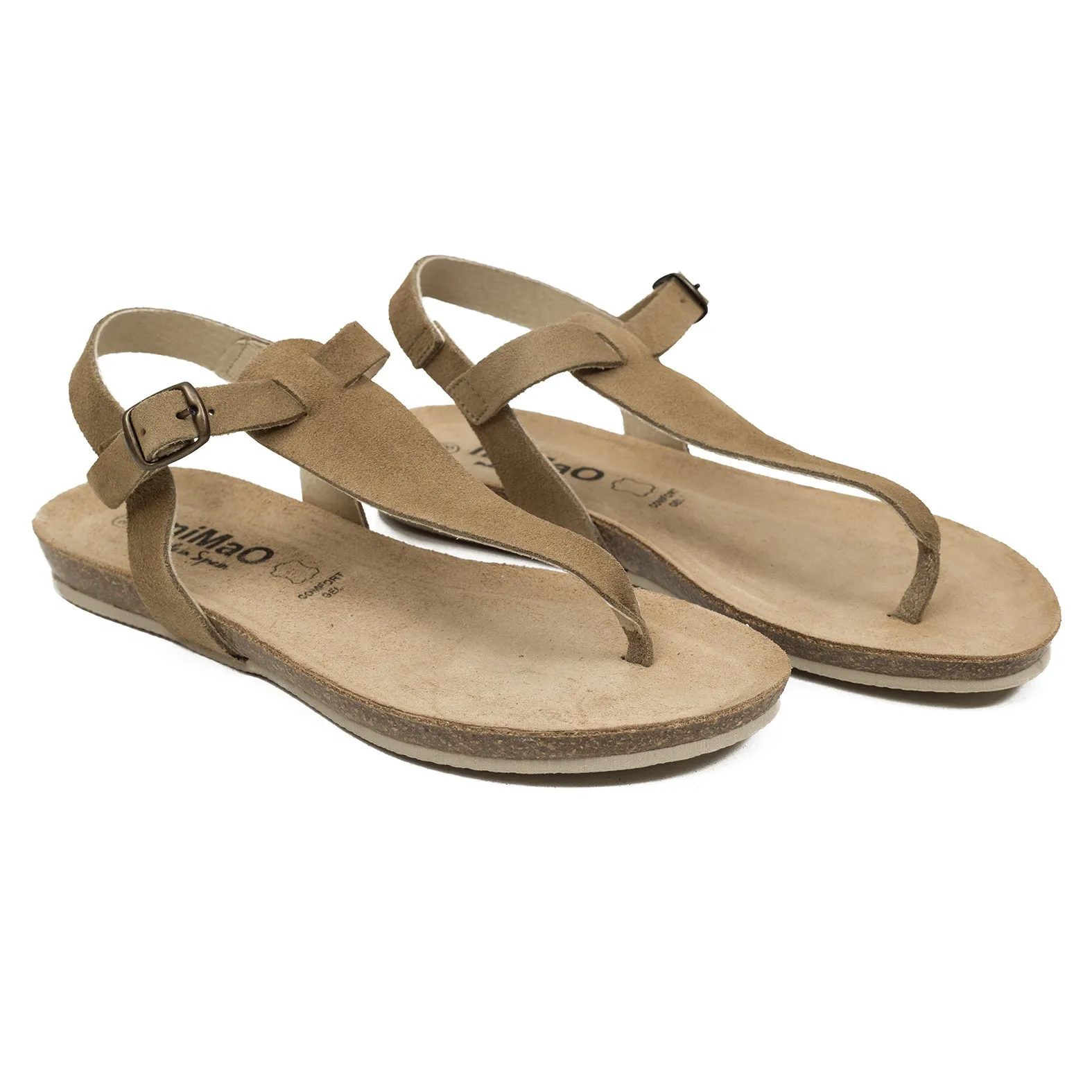 BIO GREEN  SANDALIA PLANA BEIGE