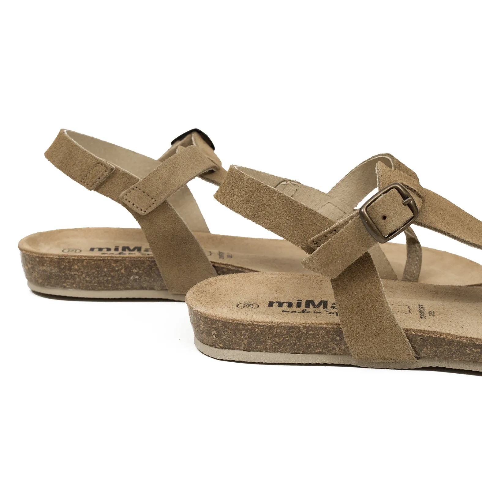 BIO GREEN  SANDALIA PLANA BEIGE