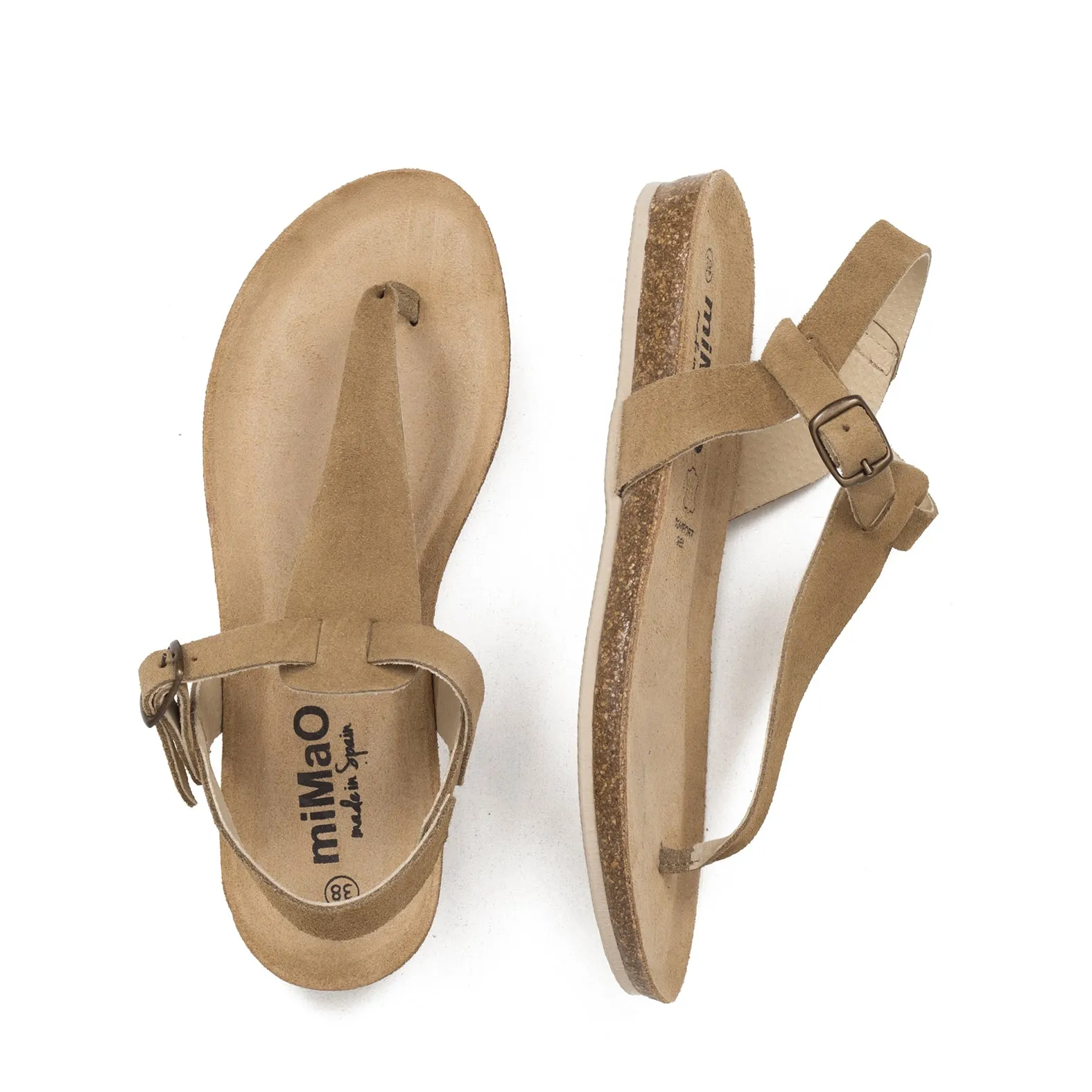 BIO GREEN  SANDALIA PLANA BEIGE