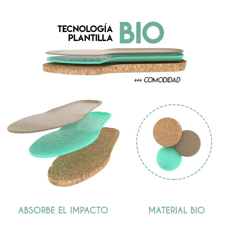 BIO GREEN  SANDALIA PLANA BEIGE