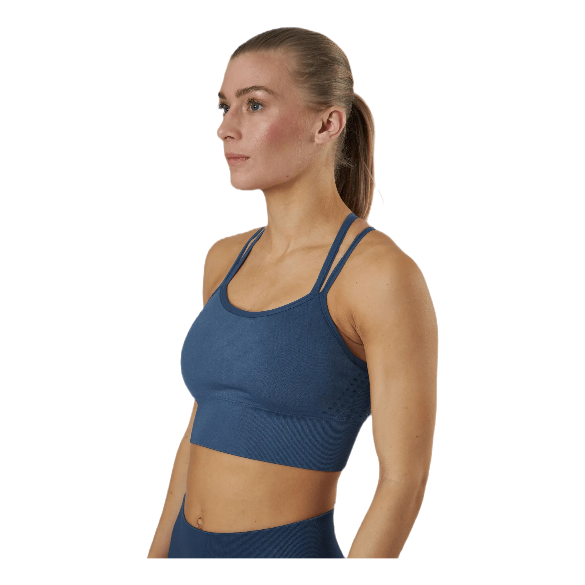 Blacc Vinyasa Seamless Bra Blue