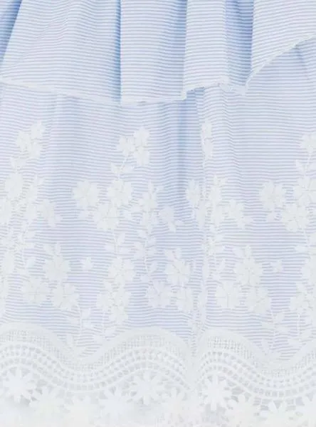 bluson mayoral ruffle azul para niña