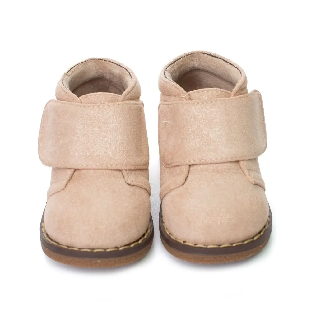 Botas Niña Beig Con Velcro