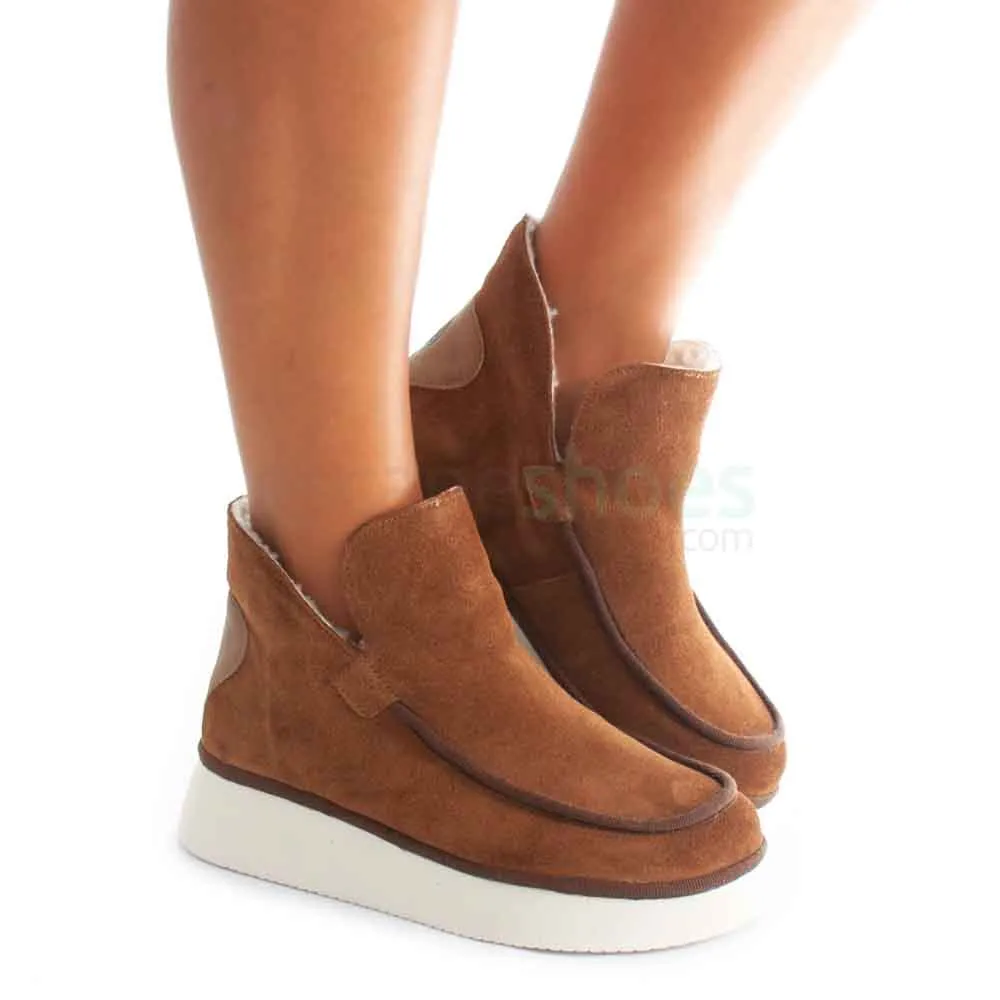 Botins FLY LONDON Coze348 Suede Rug Cognac P501348001