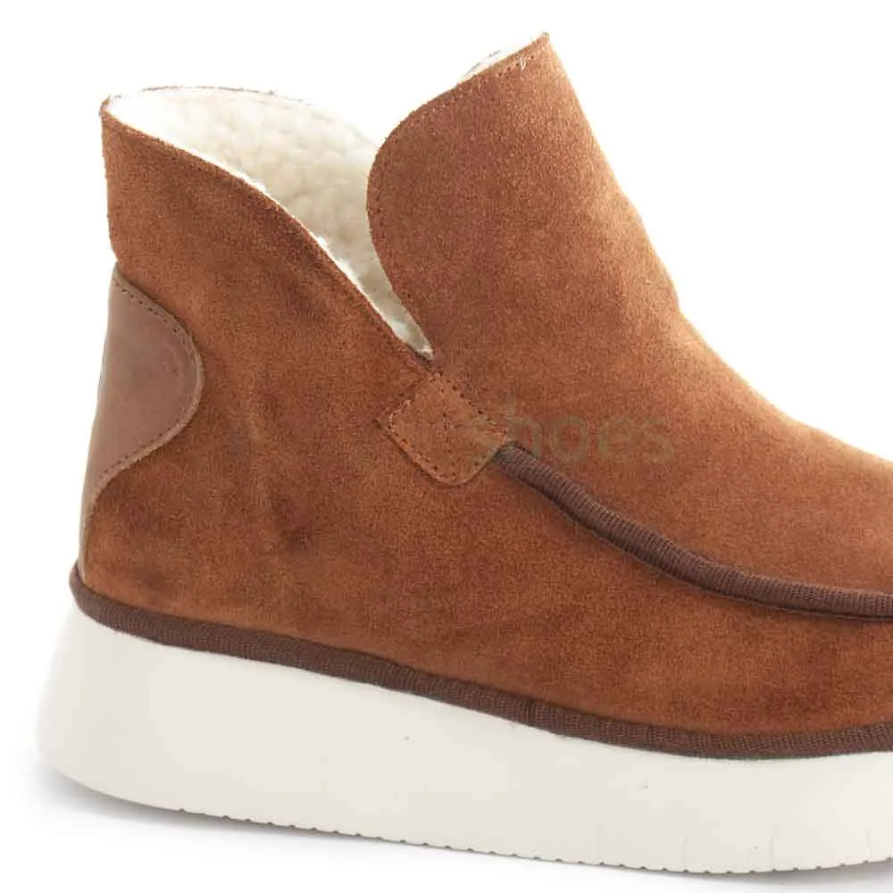 Botins FLY LONDON Coze348 Suede Rug Cognac P501348001
