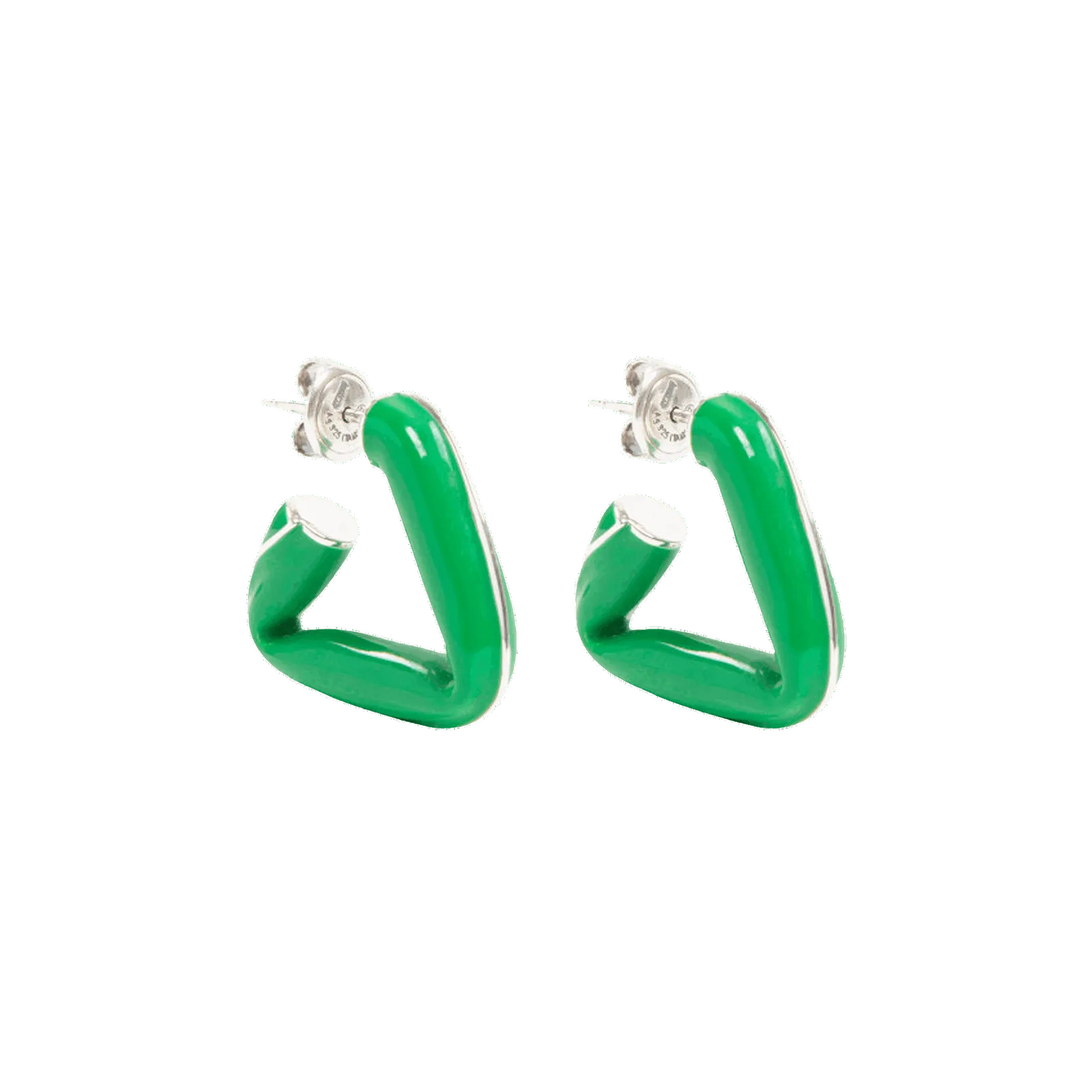 Bottega Veneta Triangle Hoop Earrings