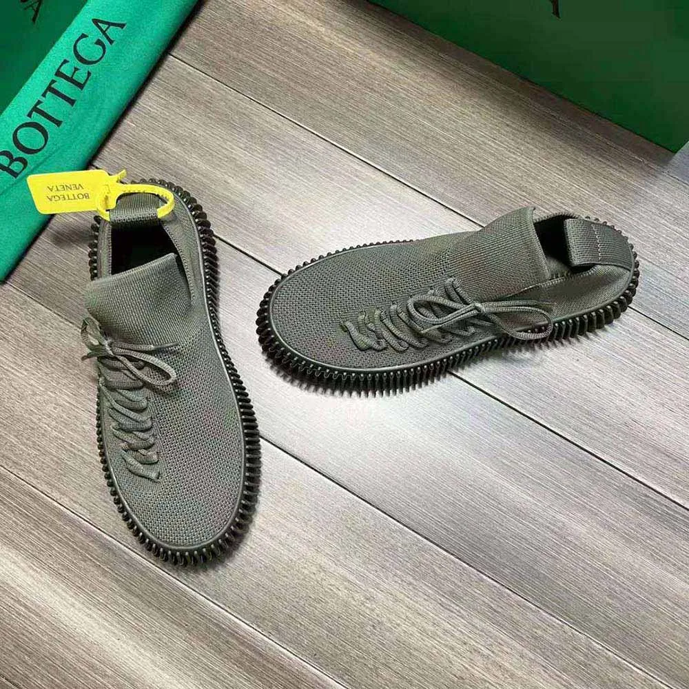 BOTTEGA VENETA ZAPATILLAS UNISEX CON CORDONES DE PUNTO TéCNICO RIPPLEVERDE