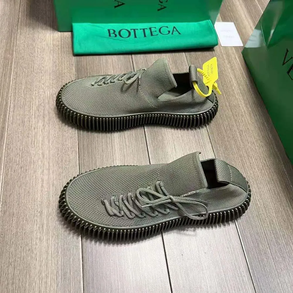 BOTTEGA VENETA ZAPATILLAS UNISEX CON CORDONES DE PUNTO TéCNICO RIPPLEVERDE