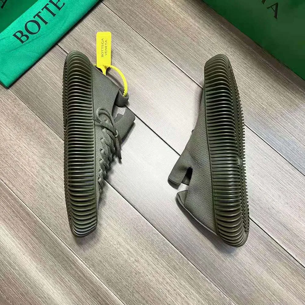 BOTTEGA VENETA ZAPATILLAS UNISEX CON CORDONES DE PUNTO TéCNICO RIPPLEVERDE