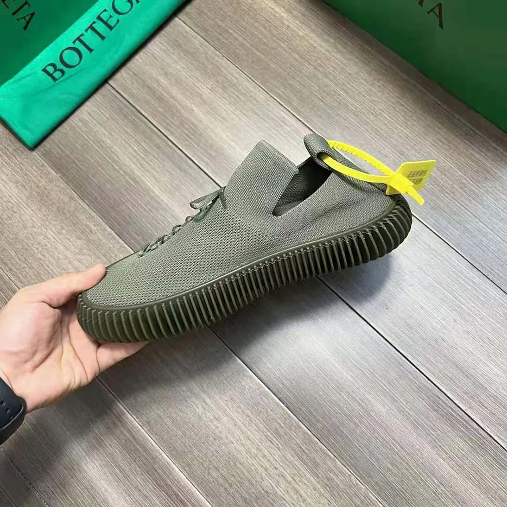 BOTTEGA VENETA ZAPATILLAS UNISEX CON CORDONES DE PUNTO TéCNICO RIPPLEVERDE