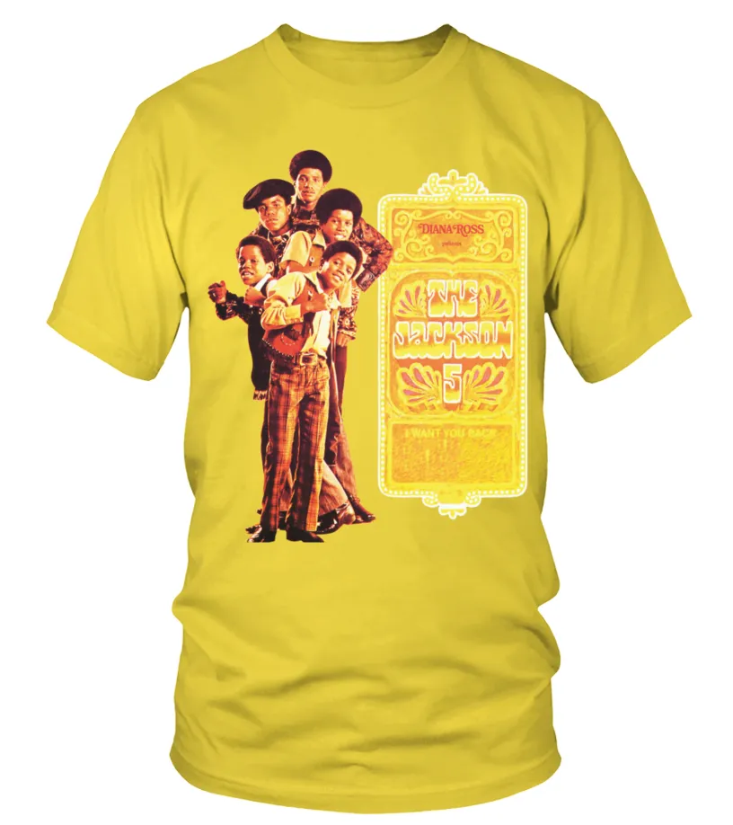 BSAYL. THE JACKSON FIVE, DIANA ROSS PRESENTS THE JACKSON 5 CAMISETA CUELLO REDONDO UNISEX
