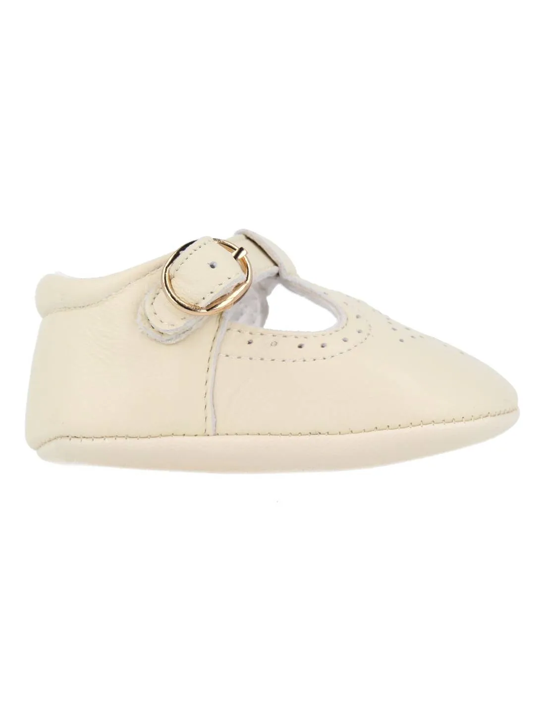 BUBBLE KIDS  ZAPATO PIEL PEPITO BEIGE
