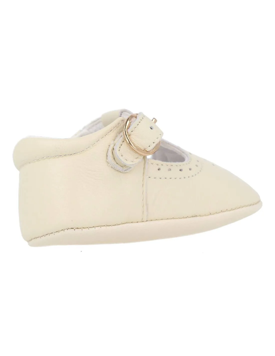 BUBBLE KIDS  ZAPATO PIEL PEPITO BEIGE