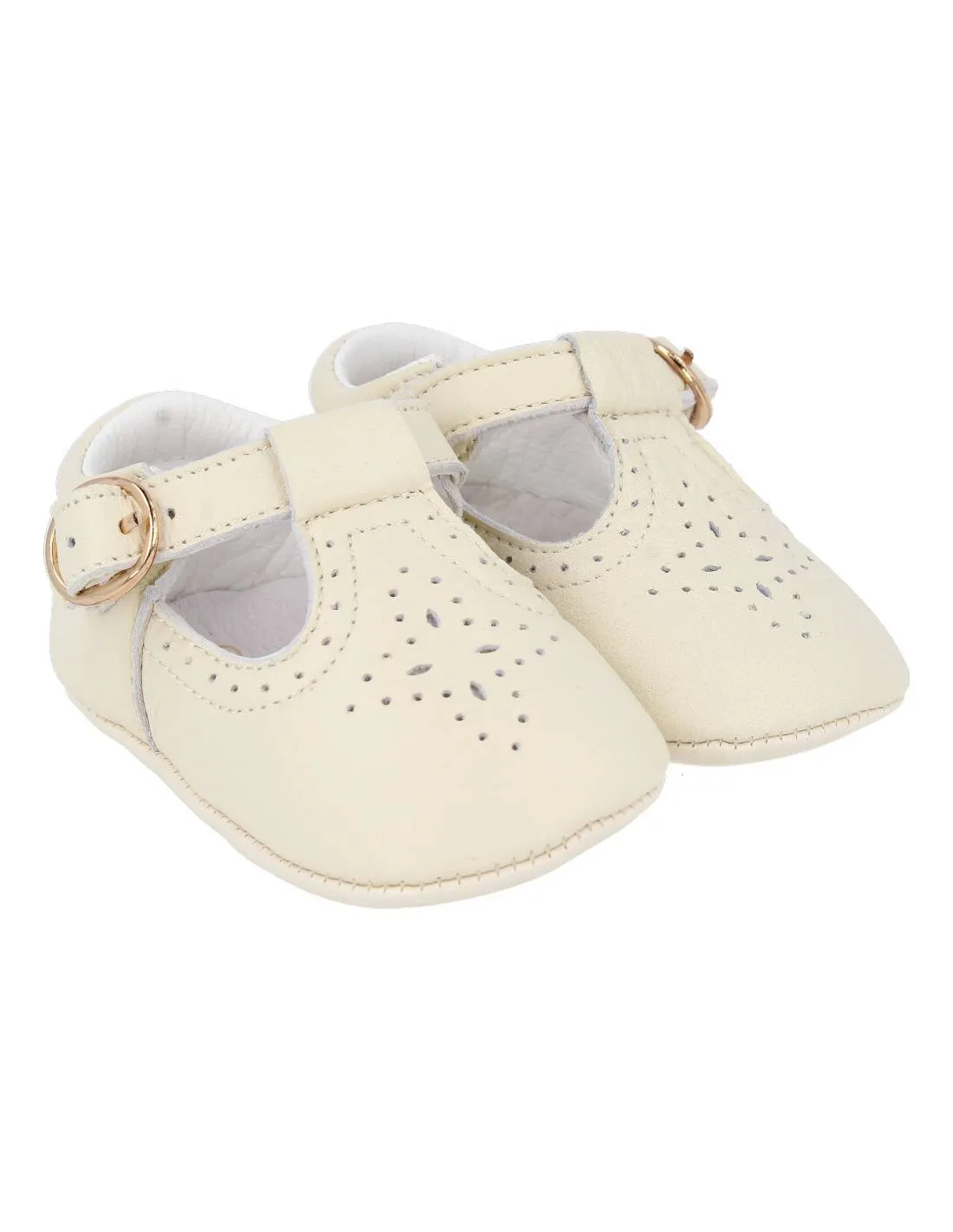 BUBBLE KIDS  ZAPATO PIEL PEPITO BEIGE