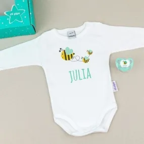 Cajita regalo bebé personalizada Abejitas