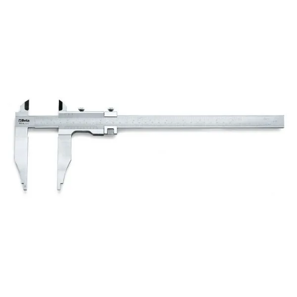 Calibre de cursor de acero inoxidable templado, en estuche