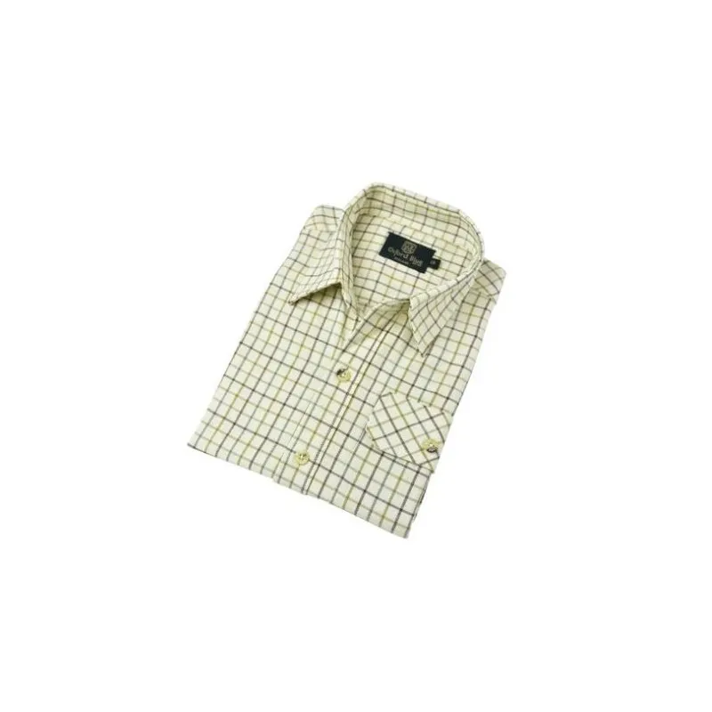 Camisa Oxford Blue Darwen para niño y niña manga larga Brown