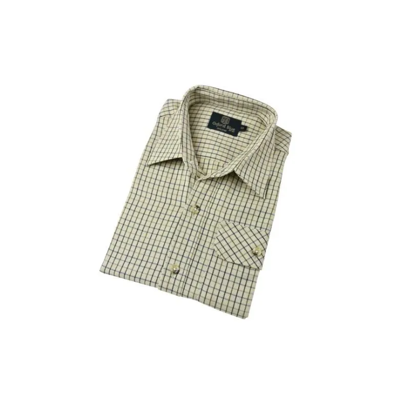 Camisa Oxford Blue York para niño y niña manga larga Beige