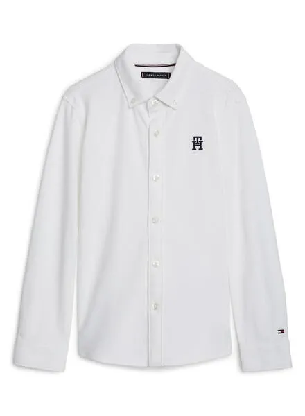 Camisa Tommy Hilfiger Monogram Blanco Para Niño