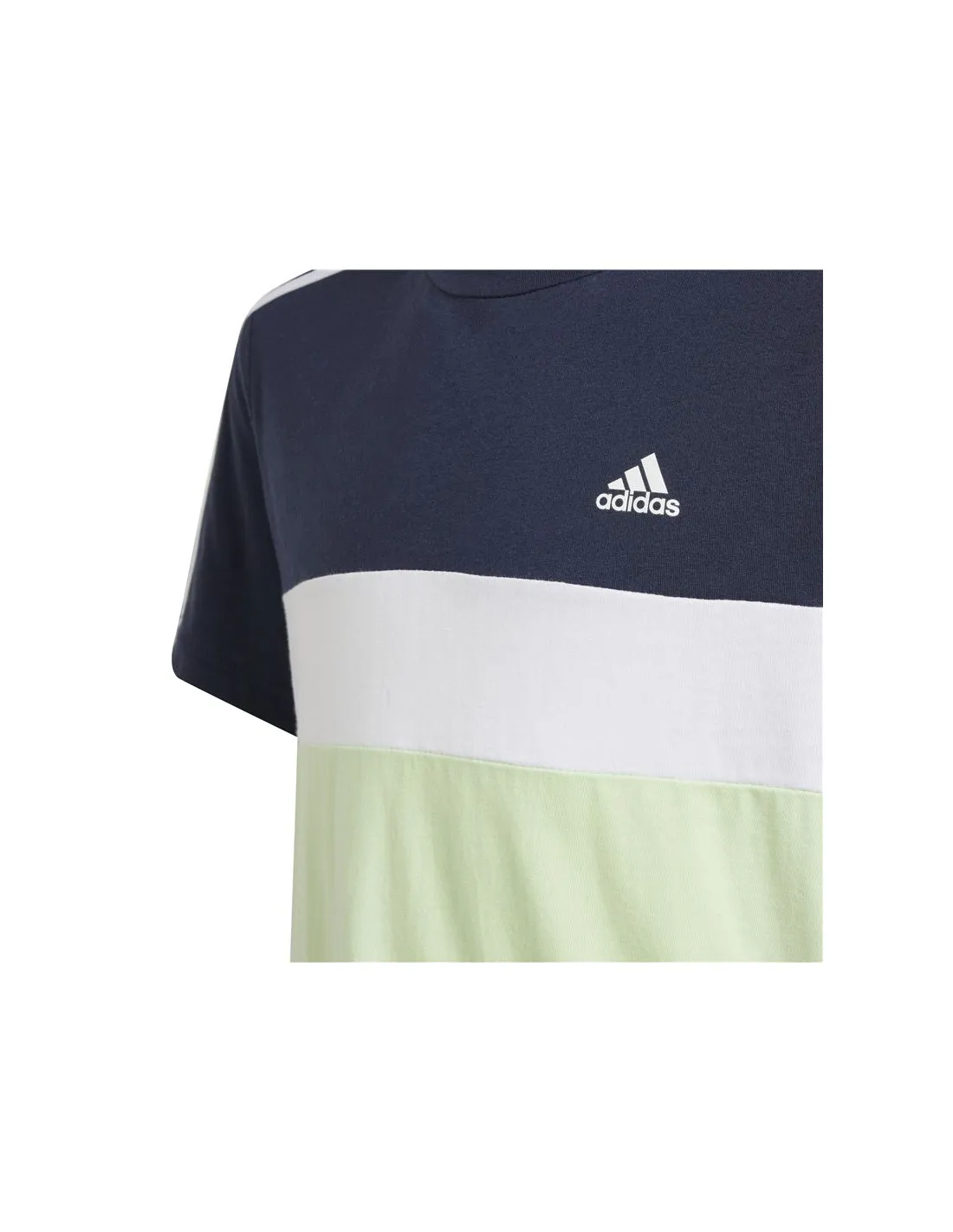 Camiseta adidas 3 Bnadas Infantil Azul