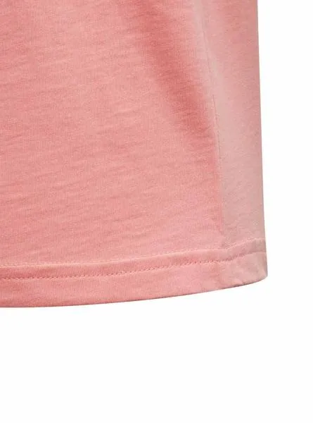 camiseta adidas new icon rosa para niña