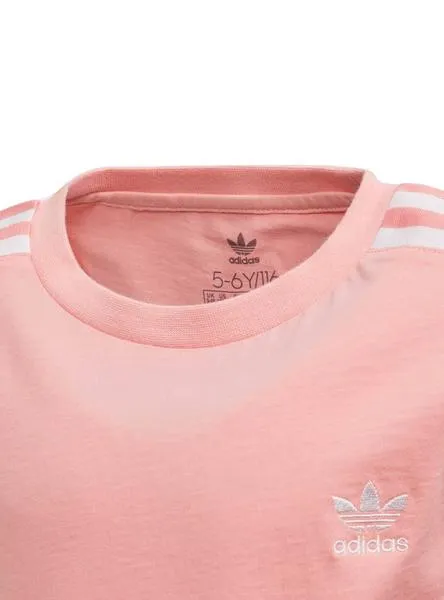camiseta adidas new icon rosa para niña