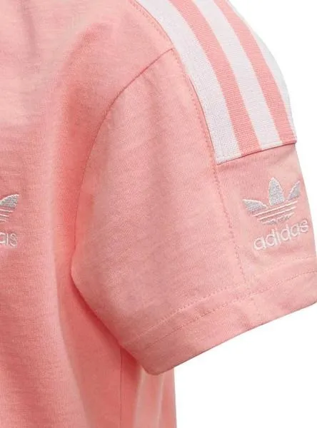 camiseta adidas new icon rosa para niña