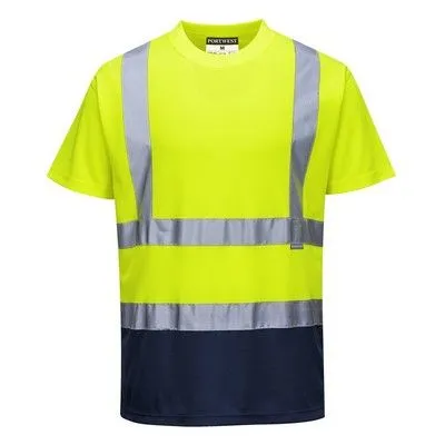 Camiseta bicolor de alta visibilidad 