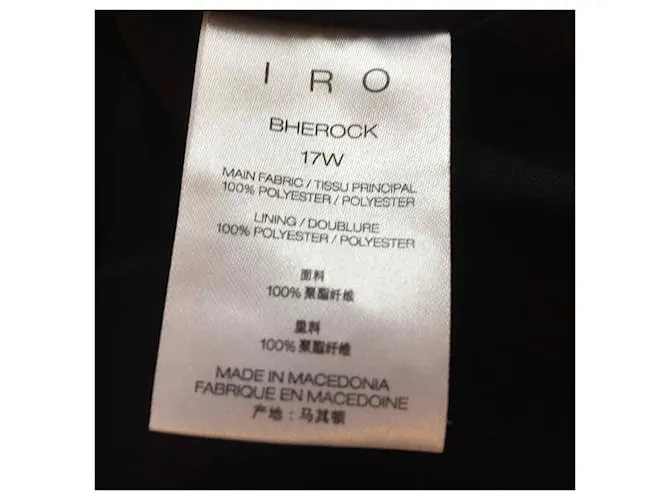 Camiseta IRO.fr 34 SINTÉTICO Negro 