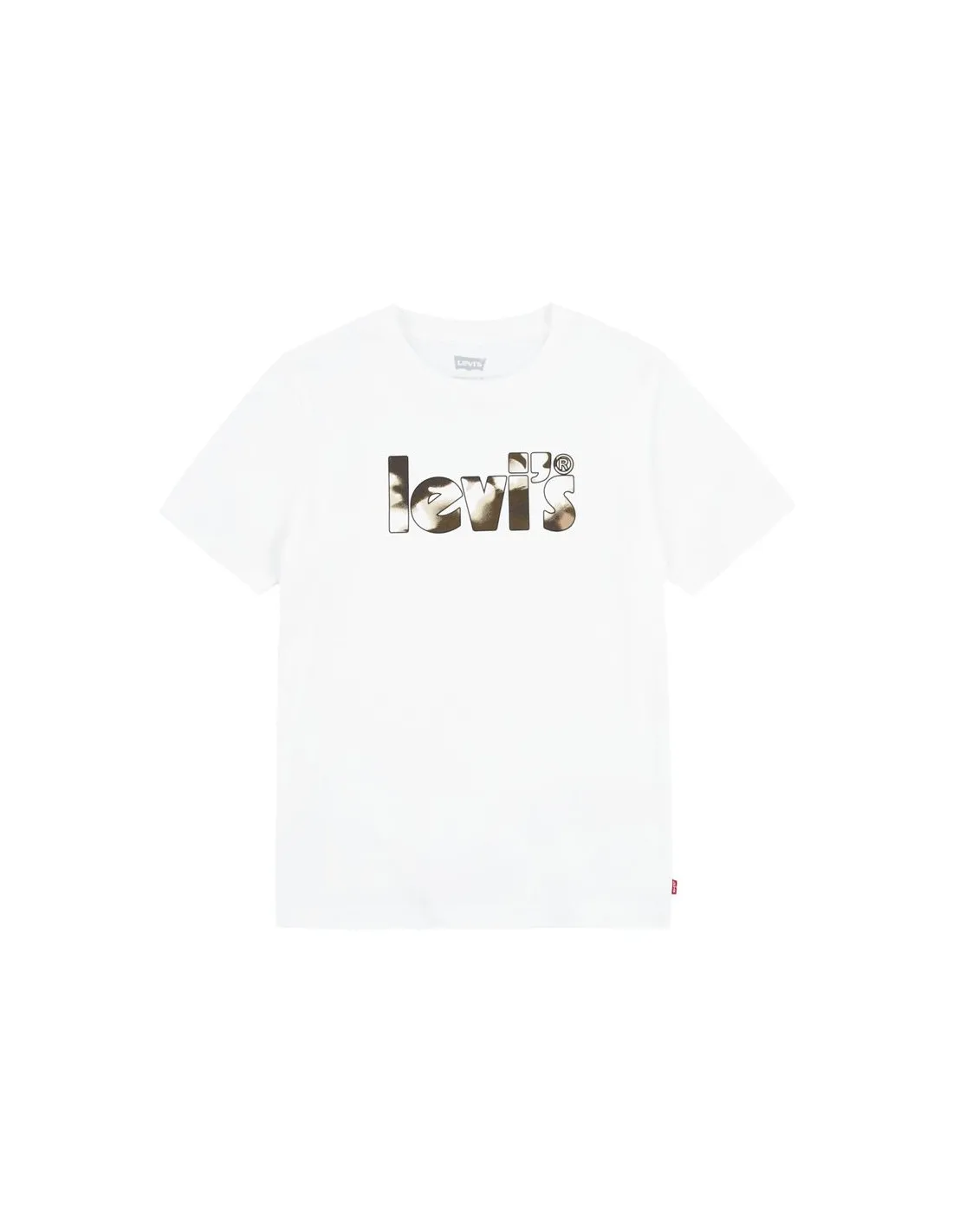 Camiseta Levi's Camo Poster Logo Bright Blanco Niño