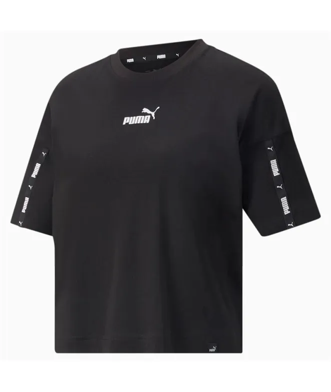 Camiseta Puma Power Tape Crop W Black