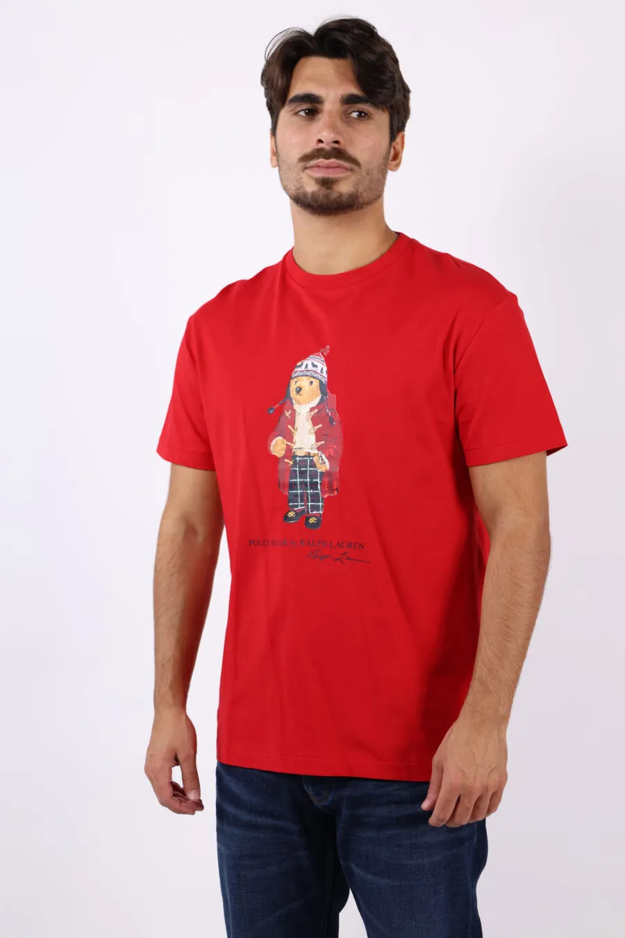 Camiseta roja con maxilogo 
