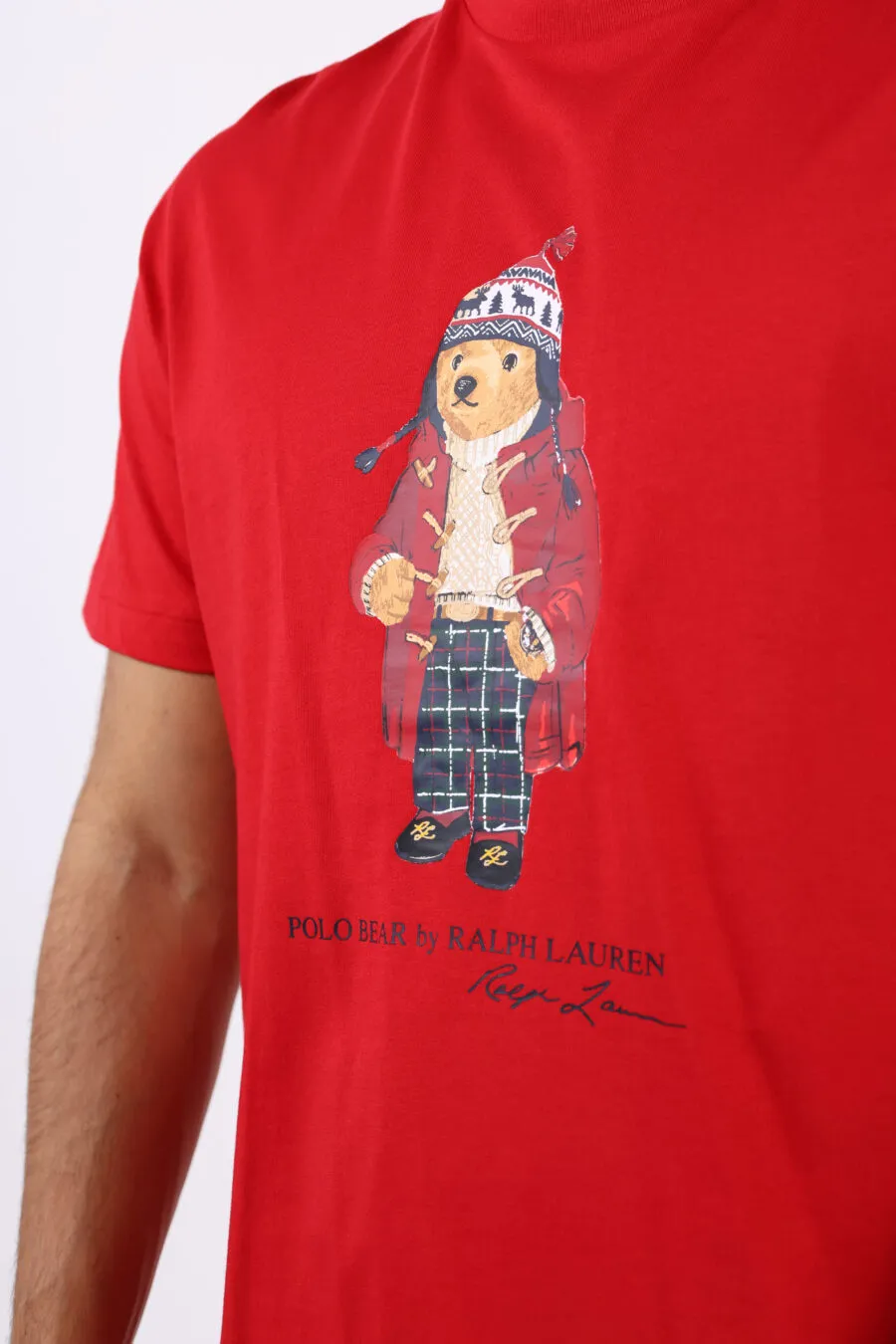 Camiseta roja con maxilogo 
